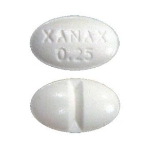 white oval pill xanax